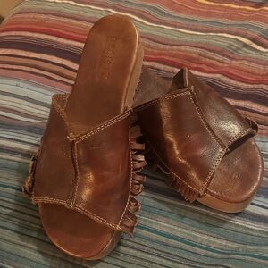 BED|STU Tan Leather Sandals